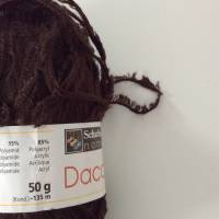 Dacapo Wolle, superweiches Flauschgarn dunkelbraun, Farbe 0010, 50 g/Lauflänge 135 m, pflegeleichtes Strickgarn Bild 2