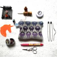 Gestrickte Minitasche Gr.S mit Panda / Reißverschlußtasche / Geldbörse / Geschenk für Kind / Schlüsseltasche Bild 7