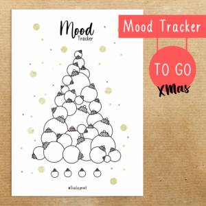 Mood Tracker Sticker | To Go Sticker | Weihnachten | Bulletjournal Sticker | Aufkleber Bild 1