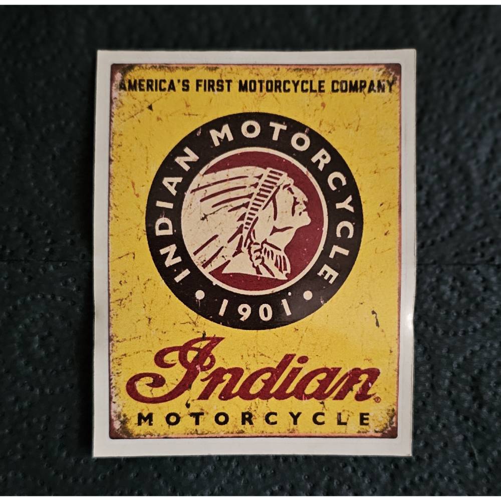 Indian Motorcycle,  Sticker, Autoaufkleber bunt Bild 1