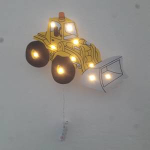 Bagger Radlader LED Lampe Schlummerlicht Nachtlicht Schlaflampe Schlaflicht Wandlampe Bild 2
