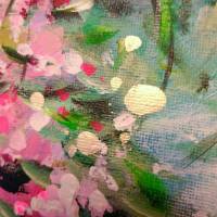 BLÜTEN-SERENADE - florales, abstraktes Gemälde auf Leinwand von Christiane Schwarz Bild 10