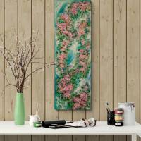 BLÜTEN-SERENADE - florales, abstraktes Gemälde auf Leinwand von Christiane Schwarz Bild 4