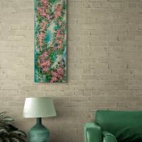 BLÜTEN-SERENADE - florales, abstraktes Gemälde auf Leinwand von Christiane Schwarz Bild 7