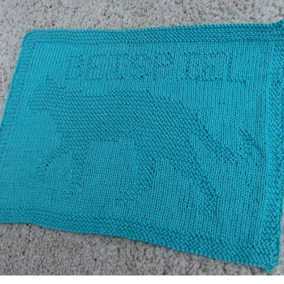 Cut & Create: DIY Strickanleitung Pfotentuch mit Wunsch-Namen (Motiv: Katze)