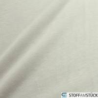 Stoff Baumwolle Single Jersey off-white T-Shirt Tricot dünn leicht weich dehnbar Bild 3