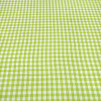 Stoff 100% Baumwolle 1 cm Zefir Karo lemon grün weiß kariert Kleiderstoff Dekostoff Blusenstoff Bild 3