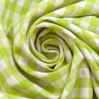 Stoff 100% Baumwolle 1 cm Zefir Karo lemon grün weiß kariert Kleiderstoff Dekostoff Blusenstoff Bild 4
