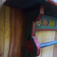 Antik Handtuchhalter Tuchhalter Bemalung Landhaus Cottage Bild 3