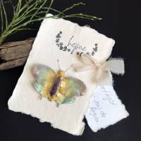 Brosche Schmetterling mit Amethyst, Schmuckstück Schmetterling Bild 6