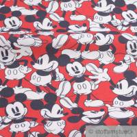 Stoff Baumwolle rot Mickey Mouse Walt Disney Baumwollstoff Bild 2