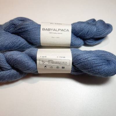 25 % Rabatt: 50 g Strang Babyalpaca, BC Garn, LL 250 m, Farbe 16 hell-jeansblau