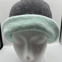 Umschlagmütze für Damen - Warme Wintermütze aus hochwertiger Wolle, gefüttert Bild 5