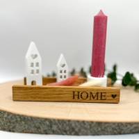 Geschenkset Home / Kerzen / Kerzenset / kleine Aufmerksamkeit / Geschenk / Geburtstag / Häuser / Haus mit Herz Bild 1