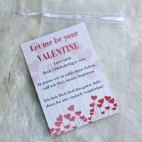 Valentinstag Spruchkarten für Sorgenwürmchen, Glückswürmchen Glücksbringer Bild 5