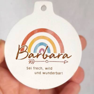 Anhänger rund personalisierbar Design Pfeil