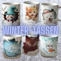 Winter-Tasse für alle, die eine heiße Tasse Tee oder Kakao lieben, Keramik-Tasse, Kaffee-Becher,Tee-Pott Bild 1
