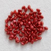 20 Gramm pinch beads, lava red, rotbraun, Glasperlen zur Schmuckherstellung Bild 1