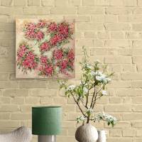 BLÜTEN-ROMANZE - florales, abstraktes Gemälde auf Leinwand von Christiane Schwarz Bild 10