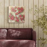 BLÜTEN-ROMANZE - florales, abstraktes Gemälde auf Leinwand von Christiane Schwarz Bild 4