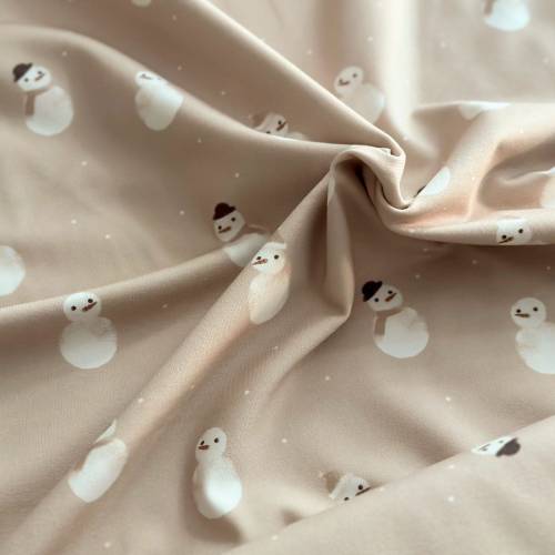 ab 50cm Jersey Schneemänner Watercolor - Schneemann Aquarell Druckstoff