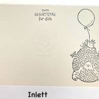 Geburtstagskarte Karte Glückwunschkarte Eiern, Hühnern Stampin'up Handgefertigt Bild 3