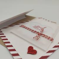 Valentinstagskarte mit Umschlag Karte zu Valentinstag Jahrestag Bild 3