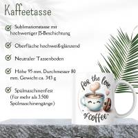 Kaffeetasse personalisiert mit Foto, Kaffeebecher als Valentinstag Geschenk, Kaffeetasse weiß Geschenk für die Freundin Bild 3