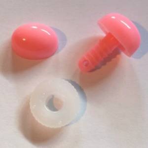 14 mm Nasen oval pink Bild 1