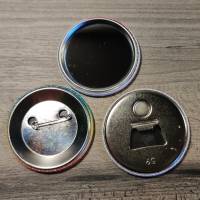 Button | Schlüsselanhänger | 25mm | 38mm | 59mm | Flaschenöffner | Taschenspiegel | Glasmakierer | Kühlschrankmagnet Bild 6