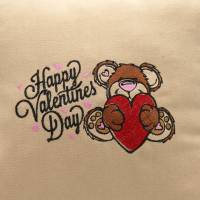 Kuscheliges Glück: Bärchen-Kissen für den perfekten Valentinstag Handgemacht Bild 3
