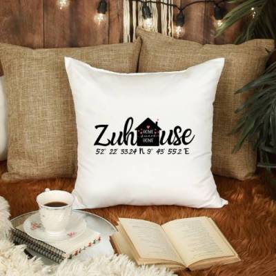 Kissenbezug  -  40x40 - Kissenhülle- Vintage- sublimiert- Zuhause Print