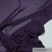 Stoff Polyester Crêpe de Chine sehr leicht violett knitterarm lila Bild 1
