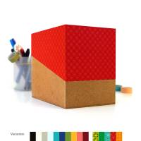 SAMMELBOX, Box mit Deckel in verschiedenen Farben, leer, Schachtel mit schrägem Deckel, Kiste zum Aufbewahren, Kasten zu Bild 1
