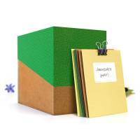SAMMELBOX, Box mit Deckel in verschiedenen Farben, leer, Schachtel mit schrägem Deckel, Kiste zum Aufbewahren, Kasten zu Bild 5
