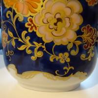 Phantasievolldekorierte Vase aus der Serie "Fantasia" von Kaiser. Echt Kobalt.  Höhe: 18 cm Bild 9