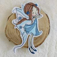 Stickapplikation Fee Elfe , Magic Fairy, Aufnäher Bild 1