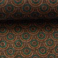 Korkstoff Corcoon Muster Mandala, grün (1m /16,00€) Bild 3