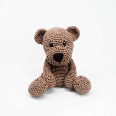 Handgemachter Teddybär mit Schurwollfüllung, verschiedene Farben, mit oder ohne Spieluhr, individualisierbar