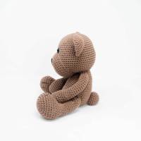 Handgemachter Teddybär mit Schurwollfüllung, verschiedene Farben, mit oder ohne Spieluhr, individualisierbar Bild 2