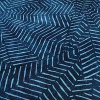 Stoff Baumwolle Jersey grafisches Muster Spinnennetz Design blau marine türkis Kleiderstoff Kinderstoff Bild 2