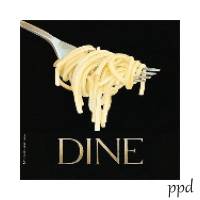 20 Lunchservietten Dine, Gabel mit Spagetti, von ppd Bild 1