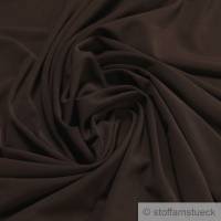 Stoff Polyester Elastan Interlock Jersey braun leicht bi-elastisch Bild 1
