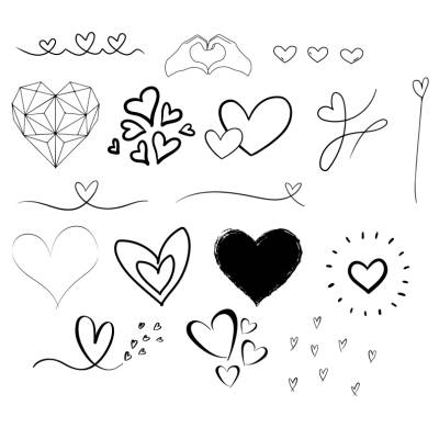Herz Heart Bundle Plotterdatei - SVG Download Datei - Plotterdatei - Basteln - DIY - Cricut  -  