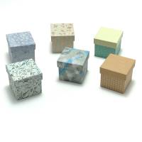 Mini-Schachteln 5x5x5 cm Buchbindehandwerk von Pappelapier Bild 1