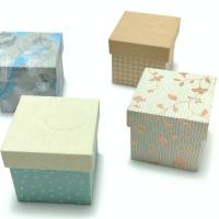Mini-Schachteln 5x5x5 cm Buchbindehandwerk von Pappelapier Bild 4