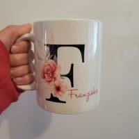 Personalisierte Tasse mit Name Buchstabe Geschenkidee Kaffeetasse Bild 6