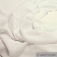 Stoff Polyester Crêpe de Chine sehr leicht off-white knitterarm Bild 1