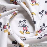 Stoff Baumwolle weiß Mickey Mouse bunt Walt Disney Baumwollstoff Bild 2