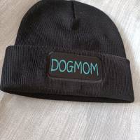 Wollmütze Dogmom: Glitzer, Stil & Wärme! 100% Polyacryl  Perfekt für trendige Hundeliebhaberin Bild 1